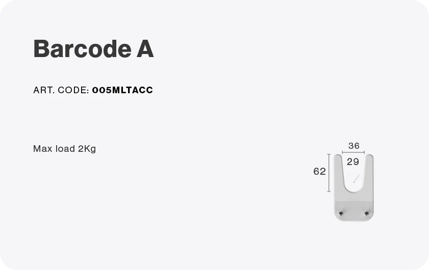 Barcode holder A