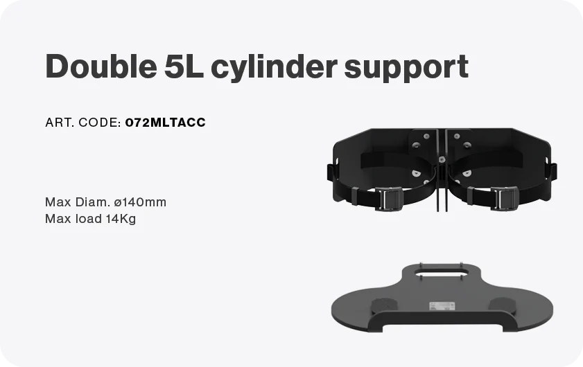 Double 5 l cylinder holder 01
