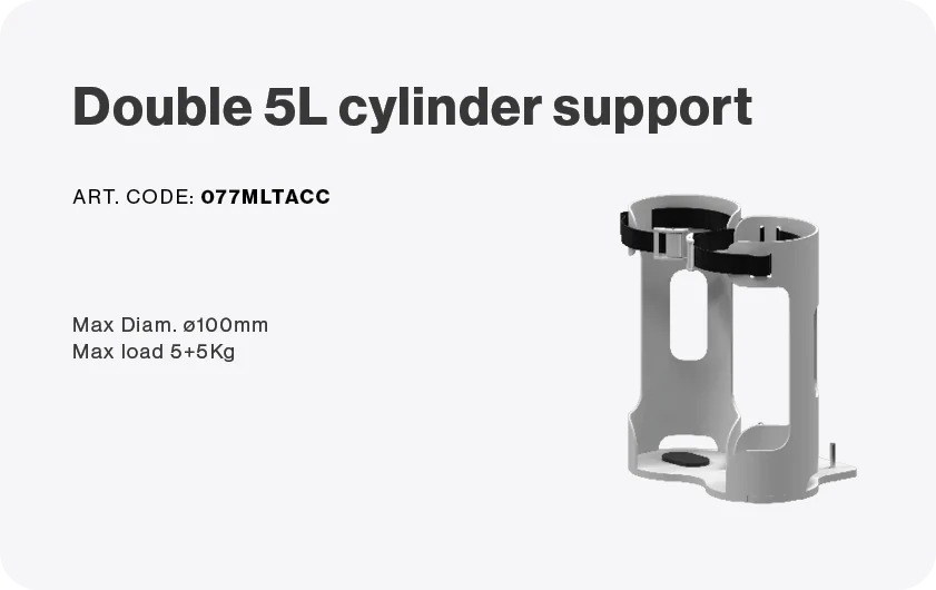 Double 5 l cylinder holder 02 variant