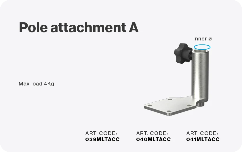 Pole attachment A