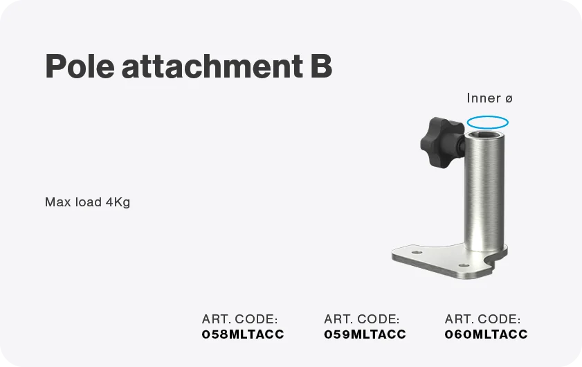 Pole attachment B