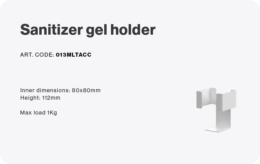 Sanitizing gel holder