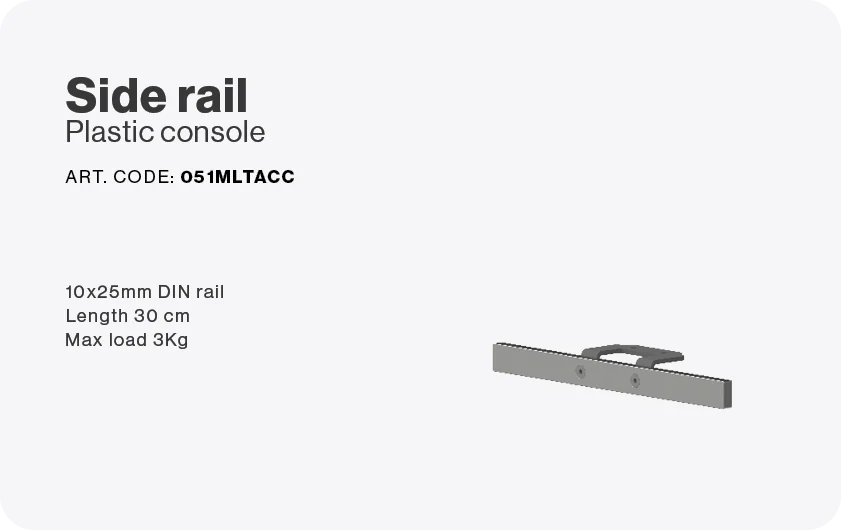 Side rail plastic