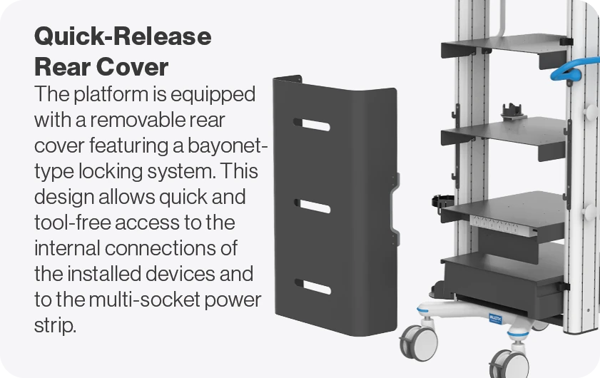 Quick-release rear cover